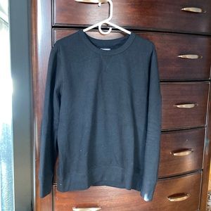 Mens fleece-lined sweatshirt from Express, size large in black.